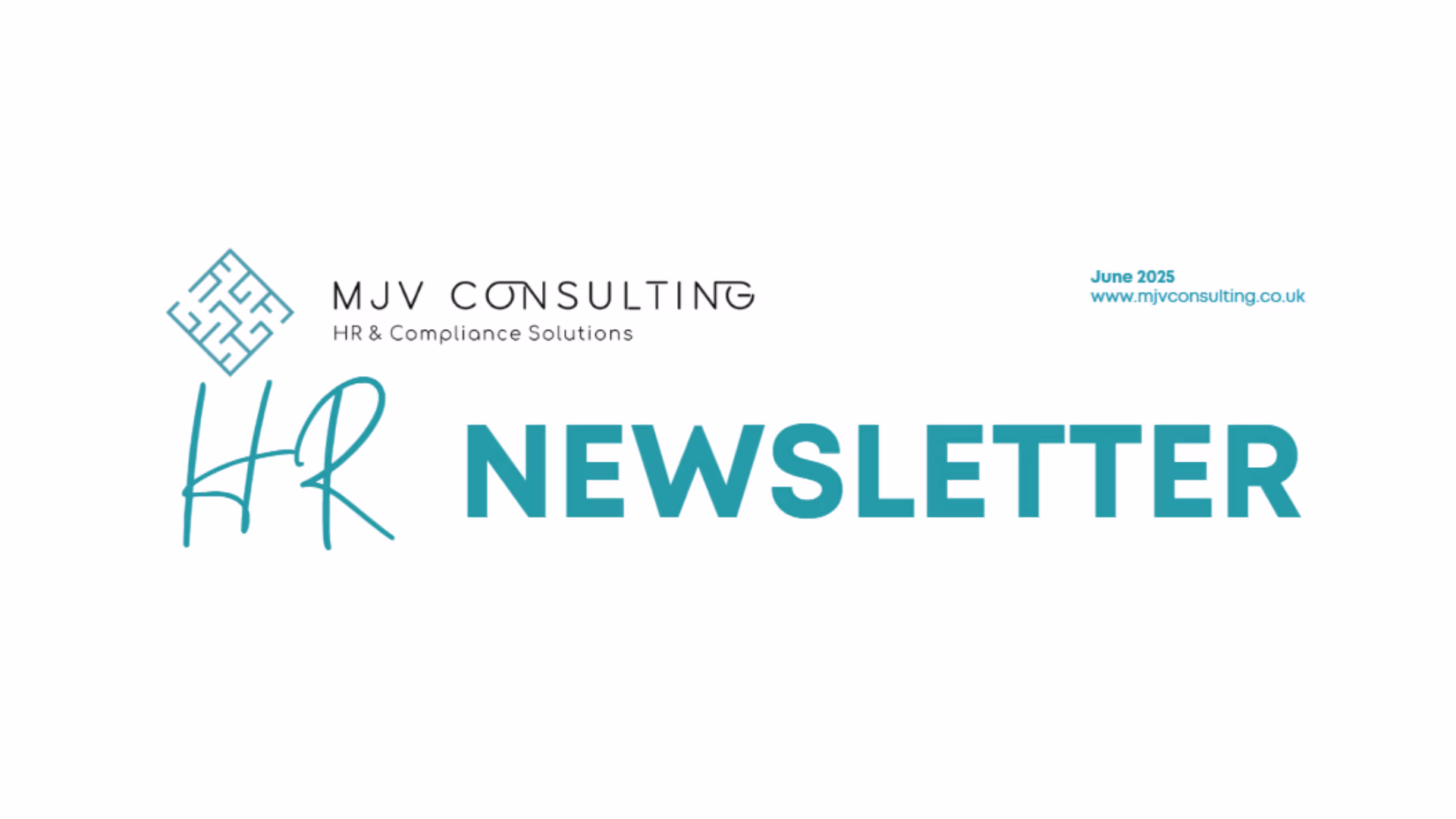 MJV Consulting June 2025 HR Newsletter header