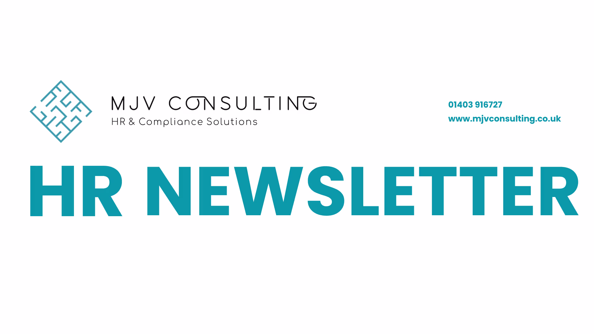 MJV Consulting HR Newsletter header